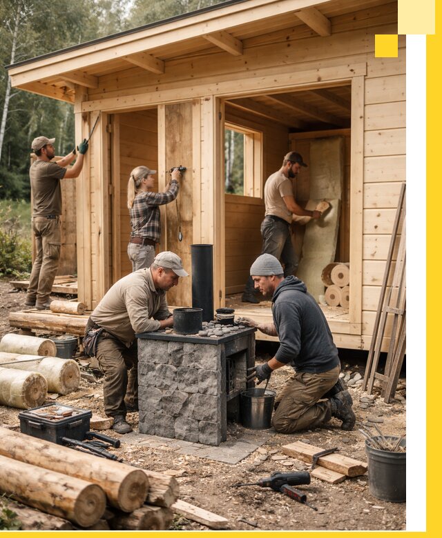 Купить баню под ключ в Астрахани строительство монтаж отделка