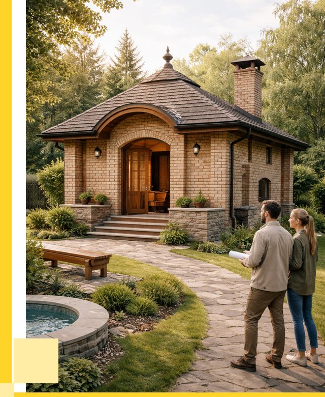 Проект кирпичной бани в Астрахани от 30828 р. | ЭриданСтр