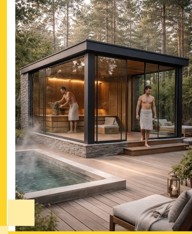 Стеклянные бани и двери в Астрахани от 462420 р. | ЭриданСтр