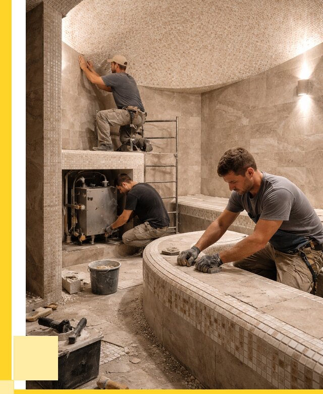 Монтаж хамамов под ключ в Астрахани от 256900 р. ЭриданСтр