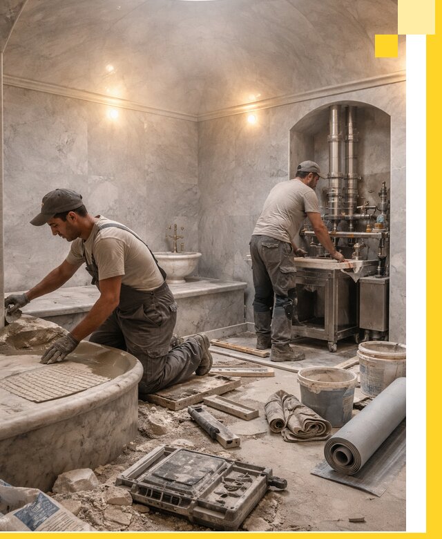 Строительство турецких бань хаммам под ключ в Астрахани