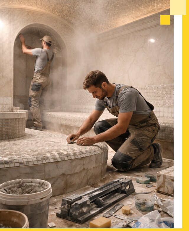 Профессиональный дизайн хамама и SPA под ключ в Астрахани