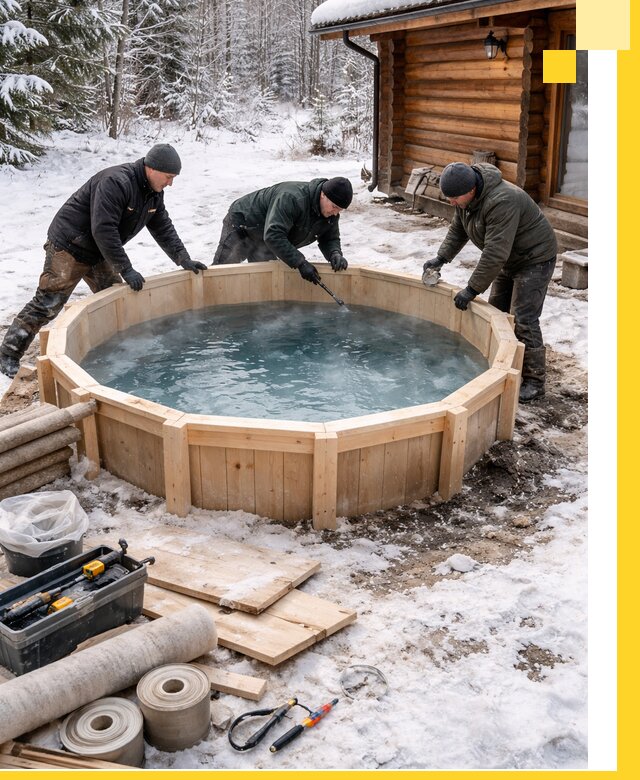 Изготовление и установка ледяных купелей под ключ в Астрахани