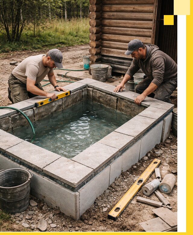 Изготовление и установка холодных купелей под ключ в Астрахани