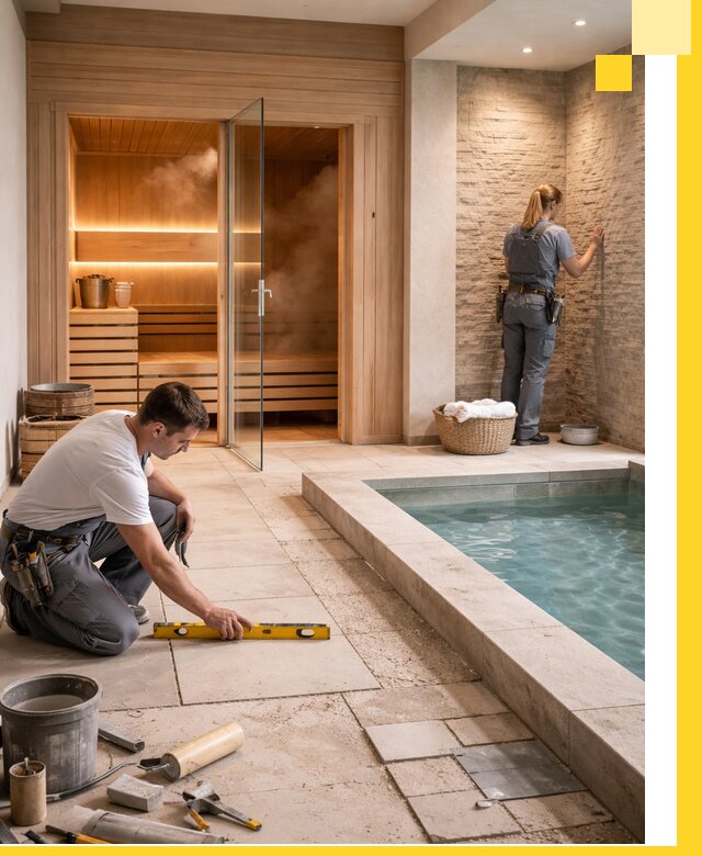 Комплексный дизайн и отделка интерьеров SPA под ключ в Астрахани